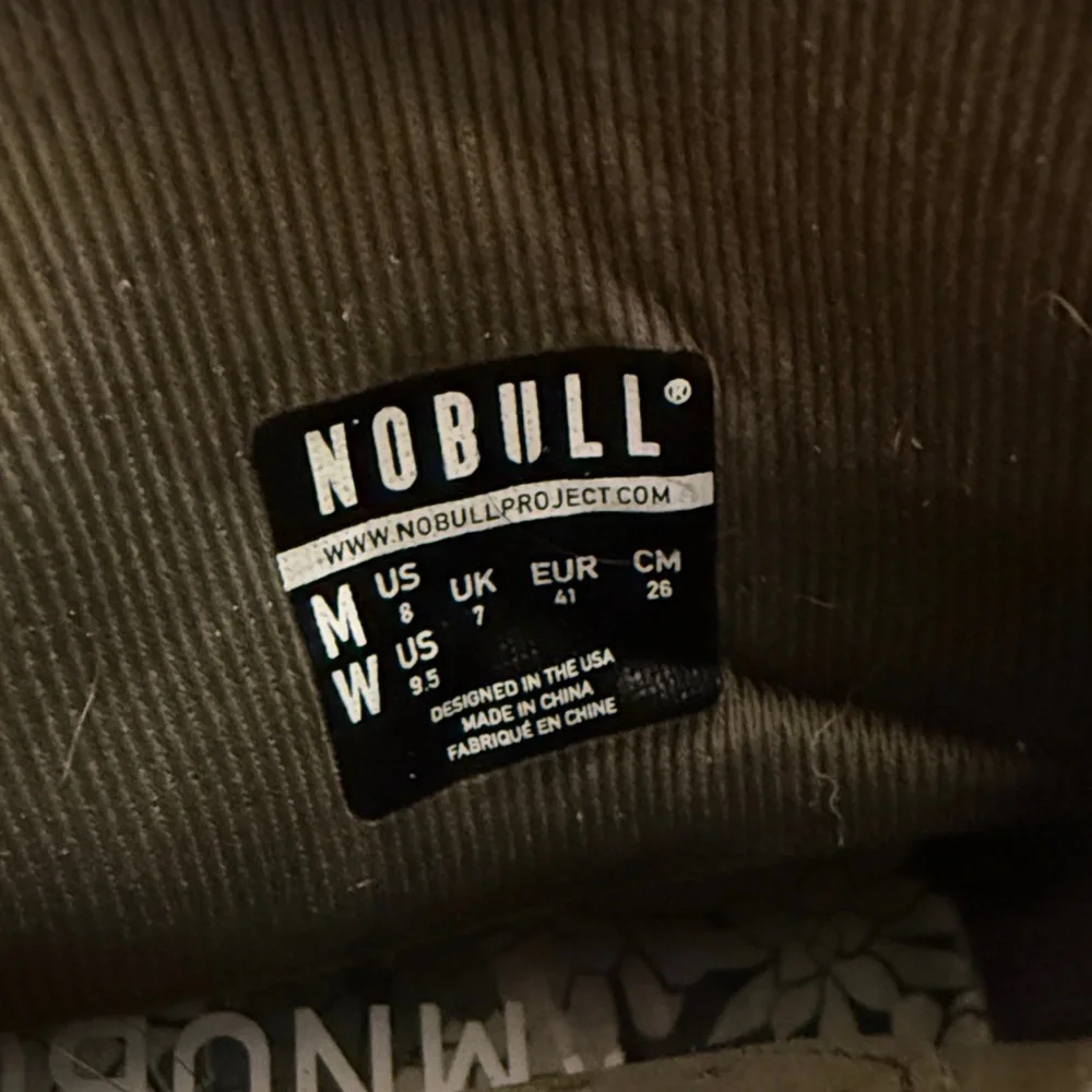 NOBULL Olive High-Top Trainers with Floral Sole - Picture 5 of 5